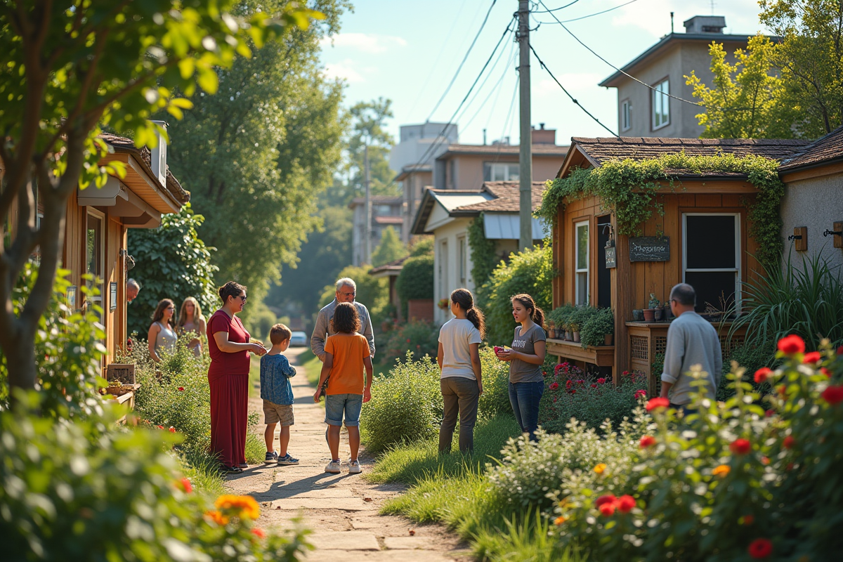 Atelier de jardinage urbain avec des participants de tous âges