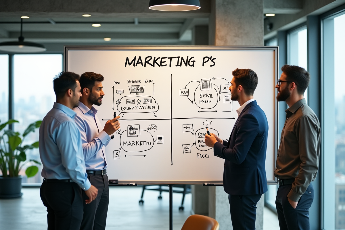 Equipe diverse discutant autour d